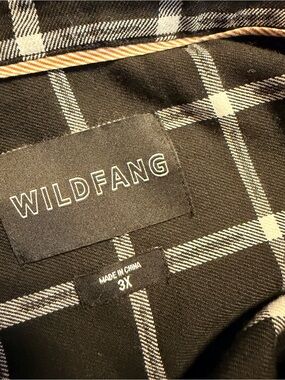Wildfang Black & White Windowpane Plaid Plus Size Dress